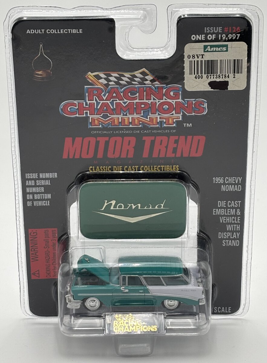 Racing Champions 08194 1:63 #126 Green 1956 Chevy Nomad