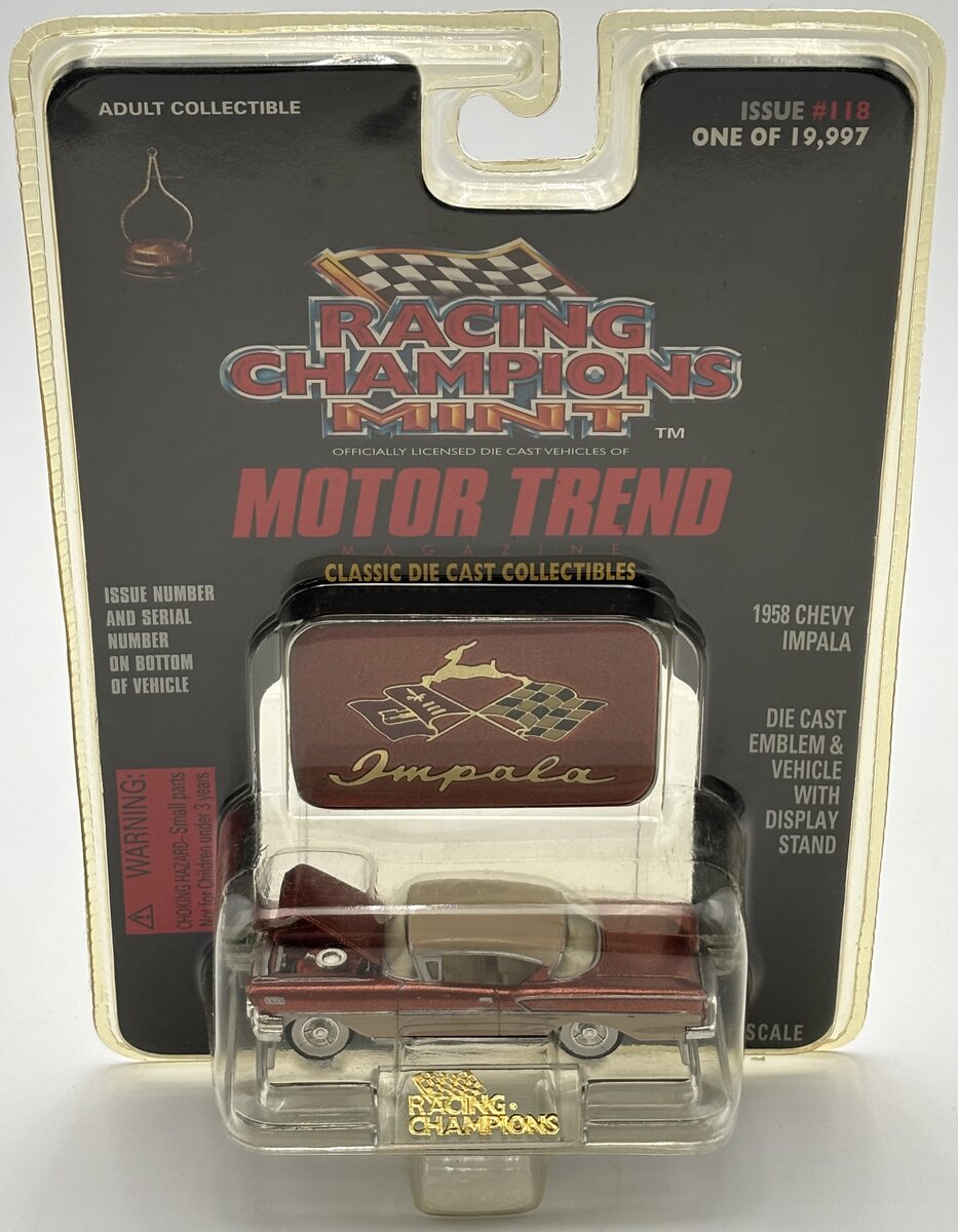 Racing Champions 08100-08117 1:64 #118 Copper Brown/Tan 1958 Chevy Impala
