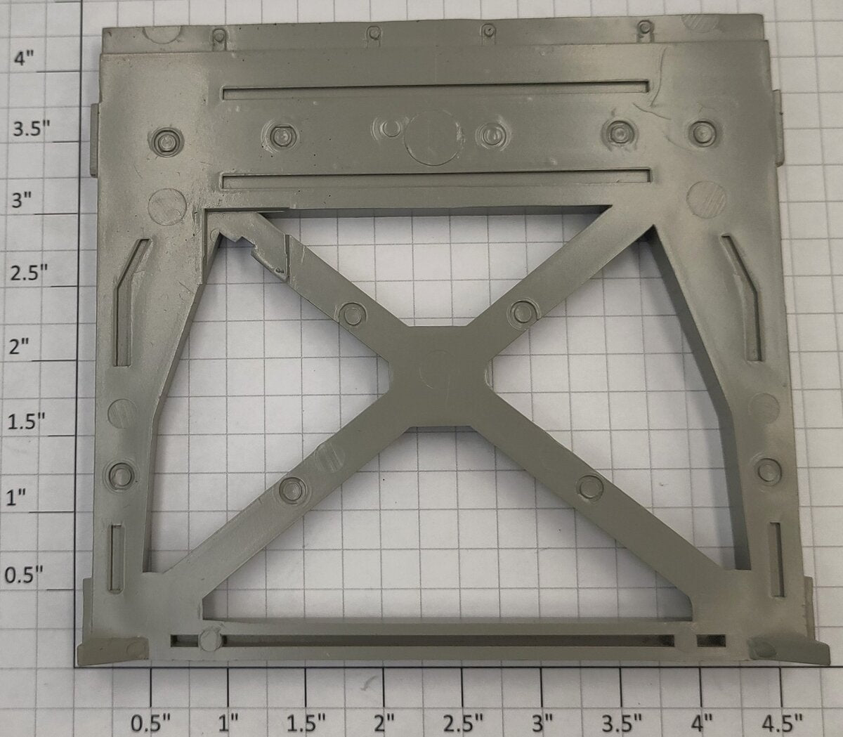 Lionel 282-80 Gray Molded Gantry Crane Plastic Side Frame with Black Lettering