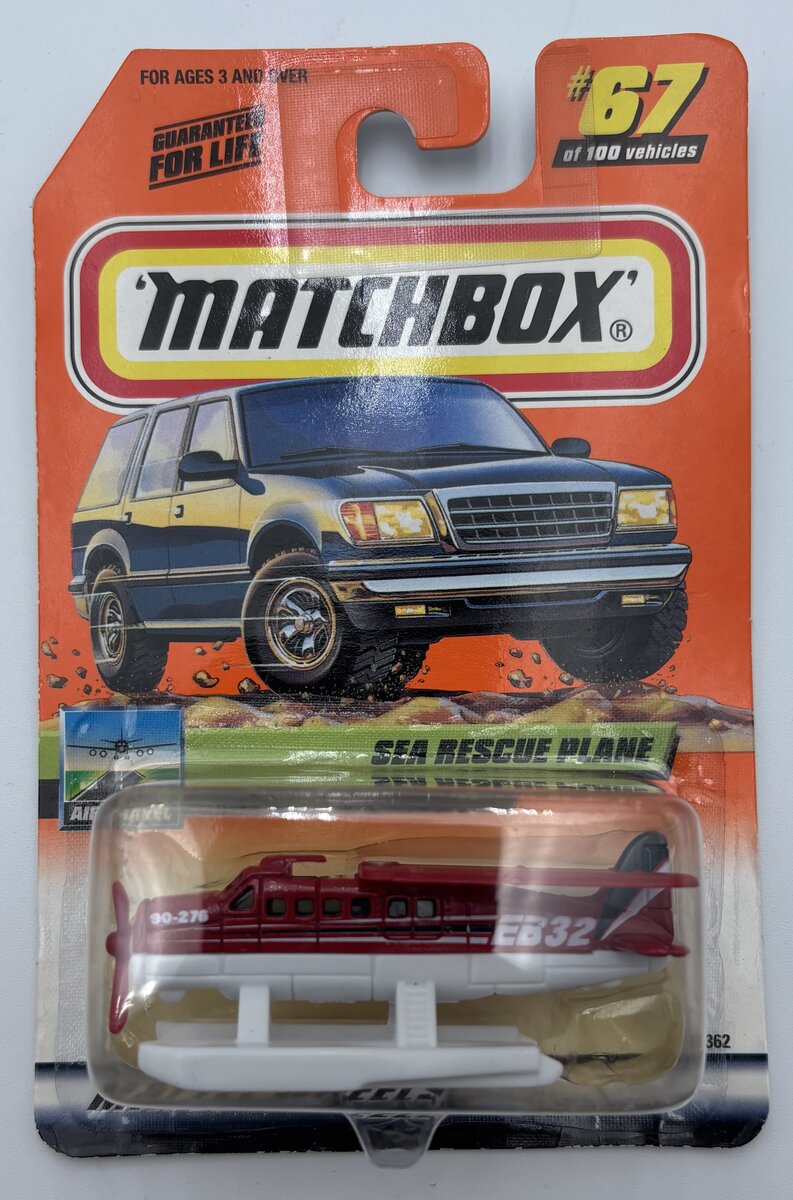 Matchbox 96362 1:64 Sea Rescue Plane Mattel Wheels #67