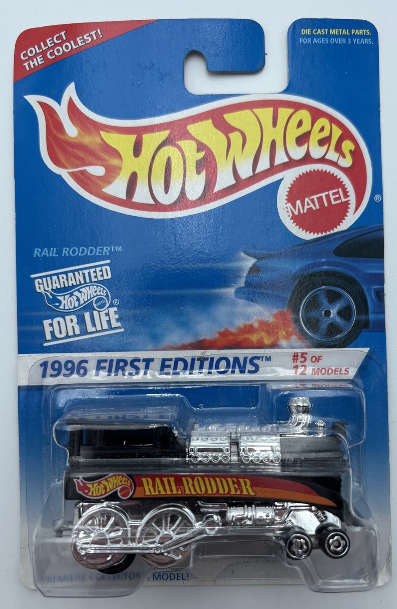 Hot Wheels 14910 1:64 1996 First Editions Rail Rodder #5