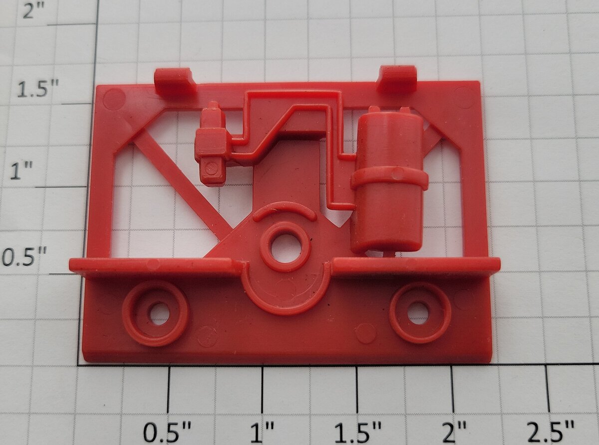 Lionel 12038-125 Red 3-Bay Hopper Rear Truck Brake Cylinder Bracket