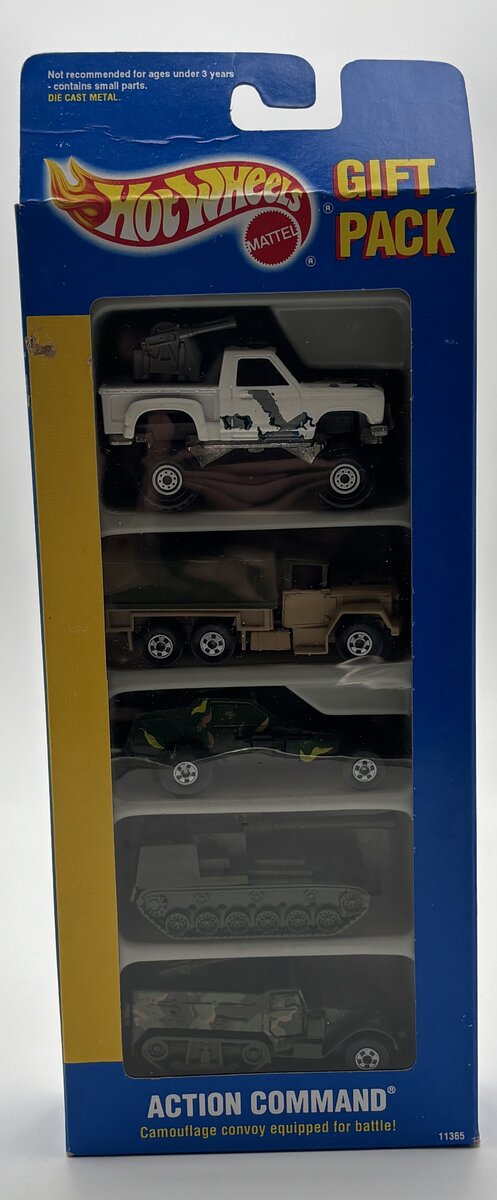 Hot Wheels 11365 1:64 Action Command Gift Pack (Pack of 5)
