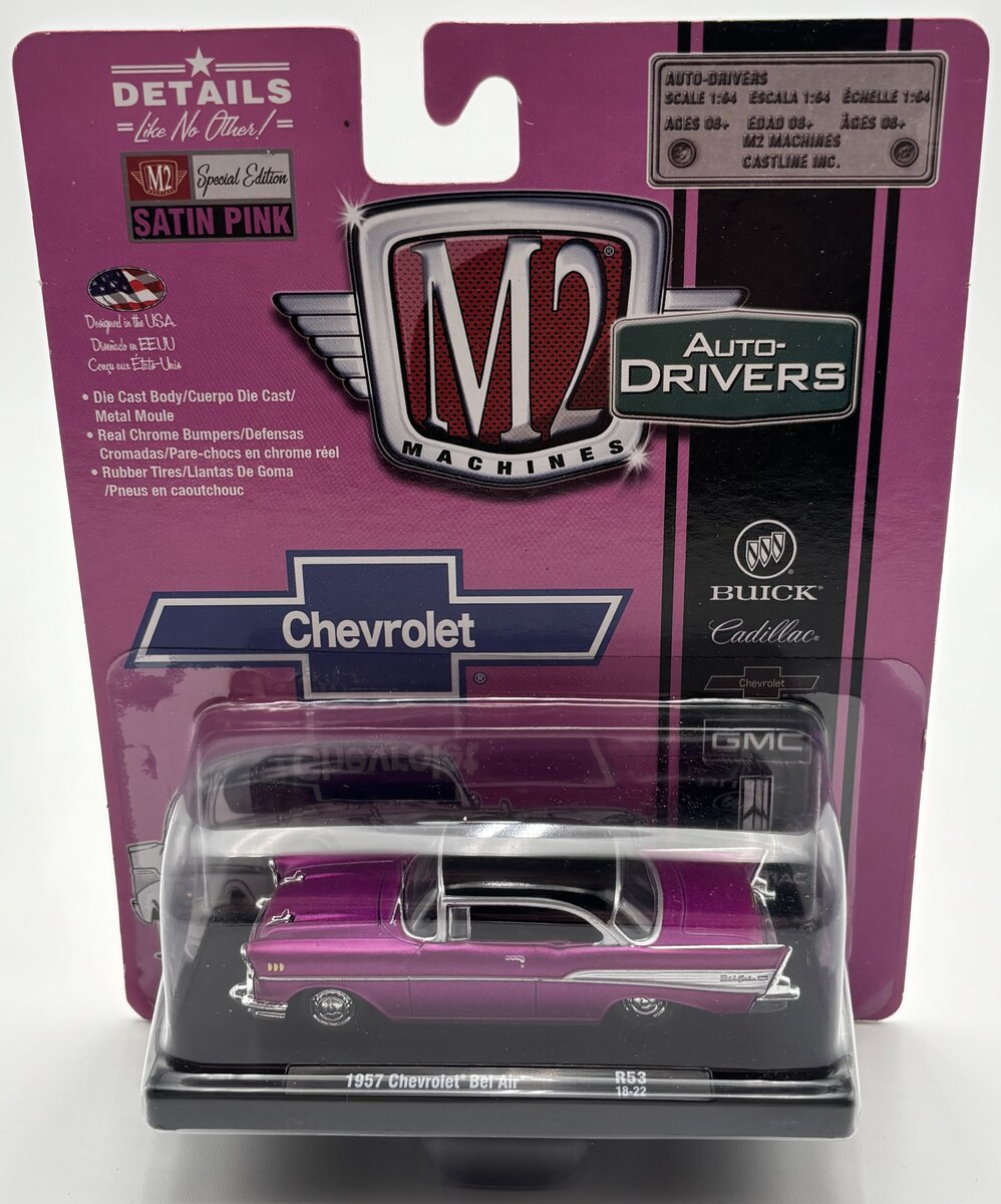 M2 Machines 11228 1:64 1957 Chevrolet Bel Air R53 18-22