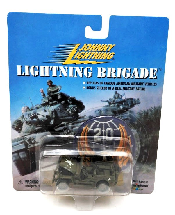Johnny Lightning 305-01 1:64 Scale Brigade Jeep Diecast W/Military Patch