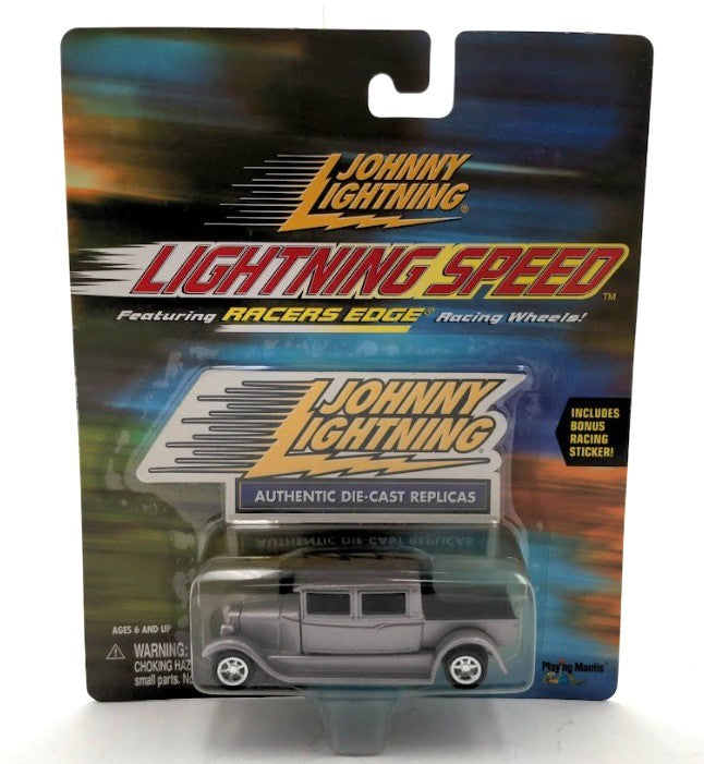 Playing Mantis 358-00 1:64 Scale Gray/Black Johnny Lightning Pick Up Truck