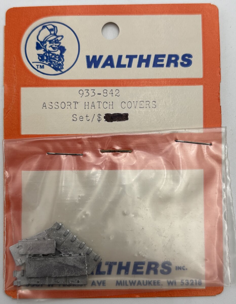 Walthers 933-842 HO Assortment Of Hatch Covers