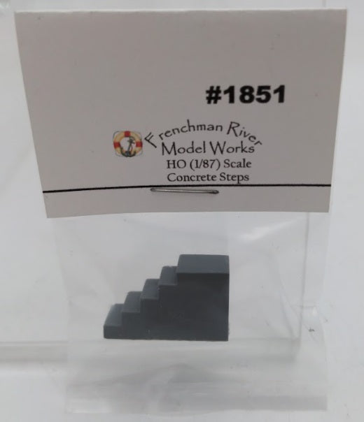 Frenchman River Modelworks 1851 HO Scale Concrete Steps One Piece