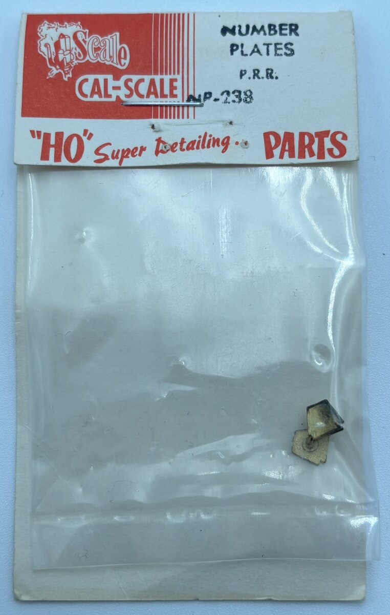 Cal Scale NP-238 HO Number Plates P.R.R. (Pack of 2)