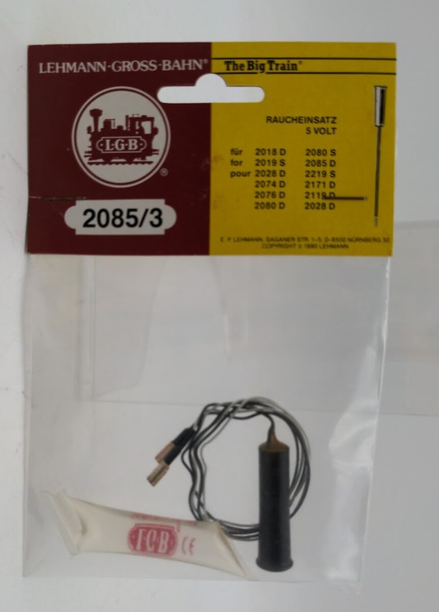 LGB 2085/3 G Scale 5 Volt Smoke Stack Insert