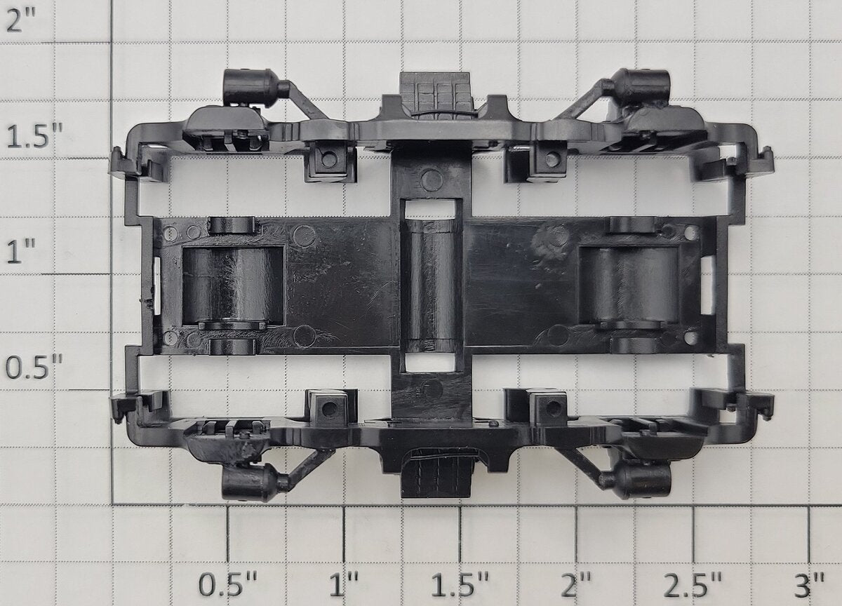 S-Helper 661-06-01-BKT Black Plastic Diesel Truck Frame with Brake Cylinders
