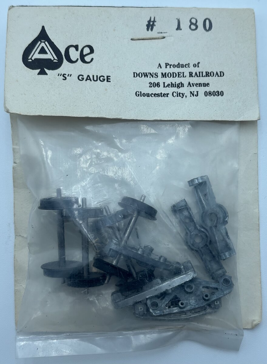 Ace Model Railroad 180 S Gauge AAR Standard 50-Ton Bettendorf Freight Truck Kit