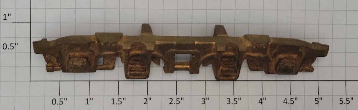 Acme 0528-21 O Gauge Copper Colored Brass Cast Truck Side (Set of 2)