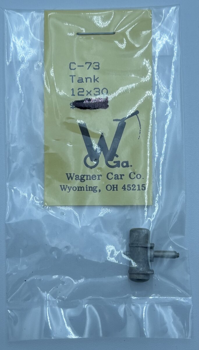 Wagner Car Co. C-73 O Scale Air Tank 12x30