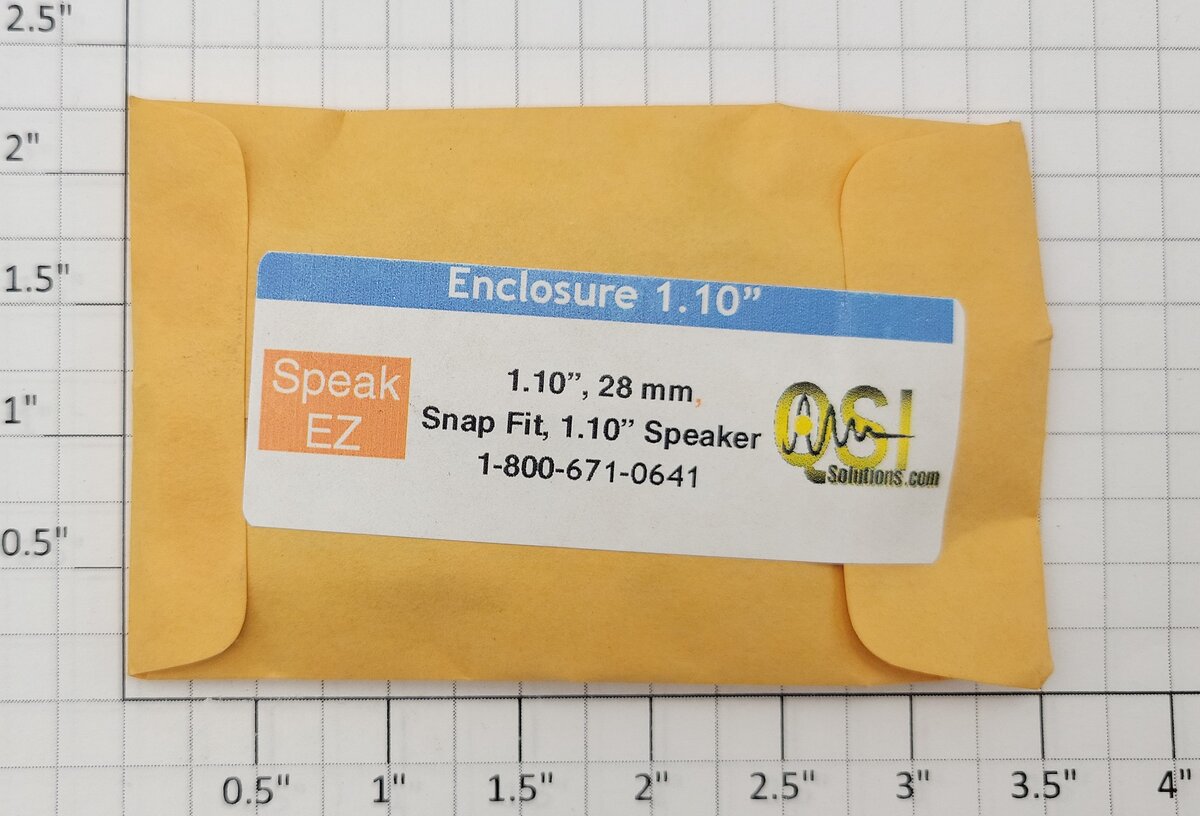 S-Helper SPEZ-110 1.10" Speaker Snap Fit Enclosure
