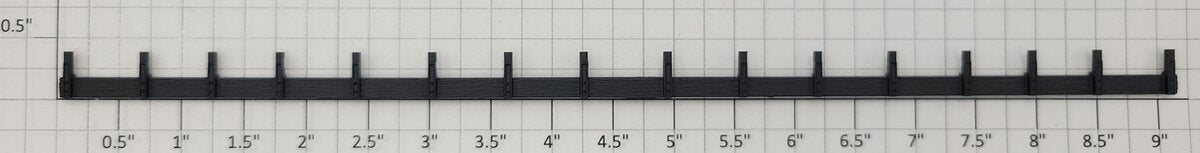 S-Helper 654-06-01-BK Black Plastic Rub Rail