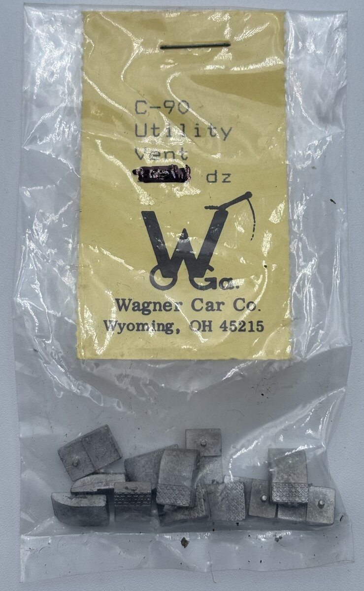 Wagner Car Co. C-90 O Scale Utility Vent (Pack of 12)