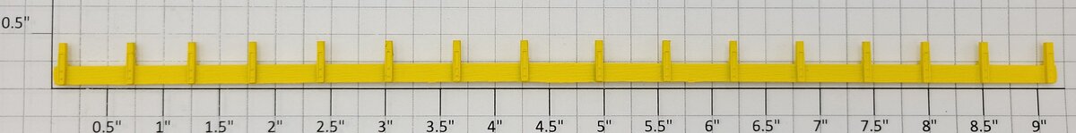 S-Helper 654-06-01-Y Yellow Plastic Rub Rail