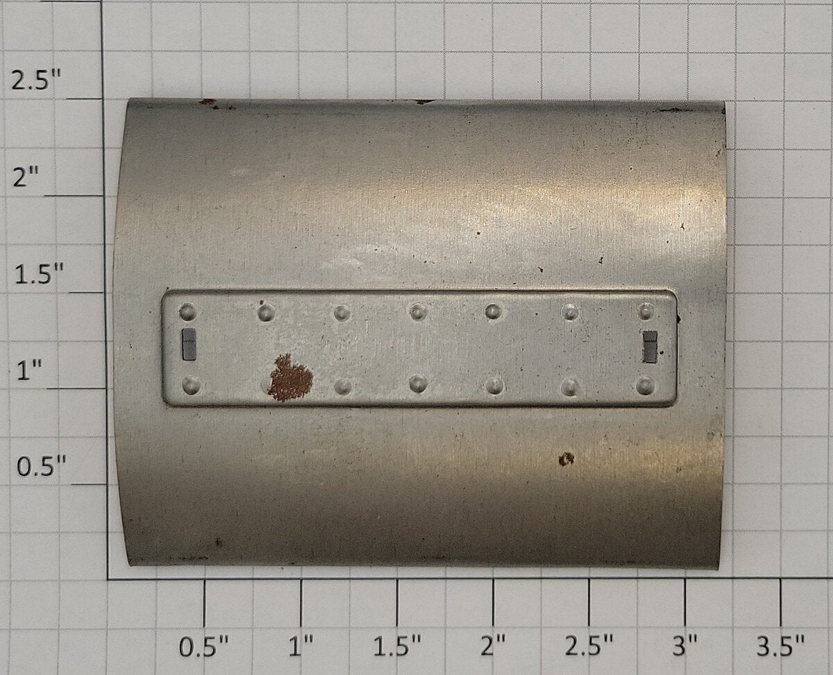 American Flyer 1218-10 O Gauge Unpainted Cab Roof with Some Rust on Surface