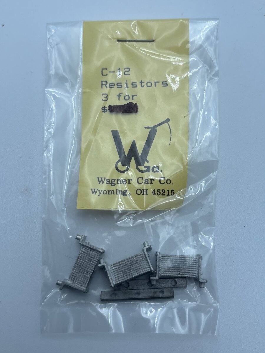 Wagner Car Co. C-12 O Scale Resistors (Pack of 3)