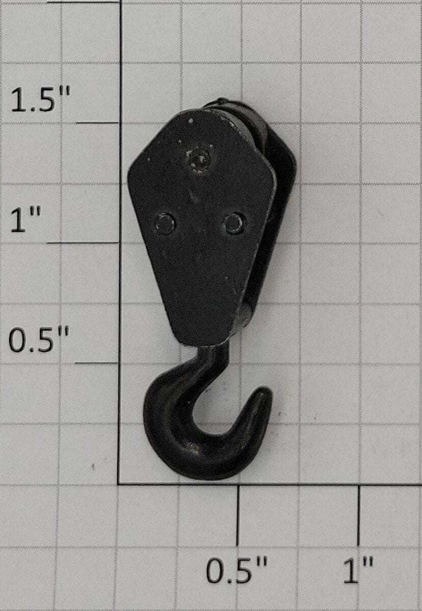 Acme 0529-10 O Gauge Crane Metal Hook with Static Pulley