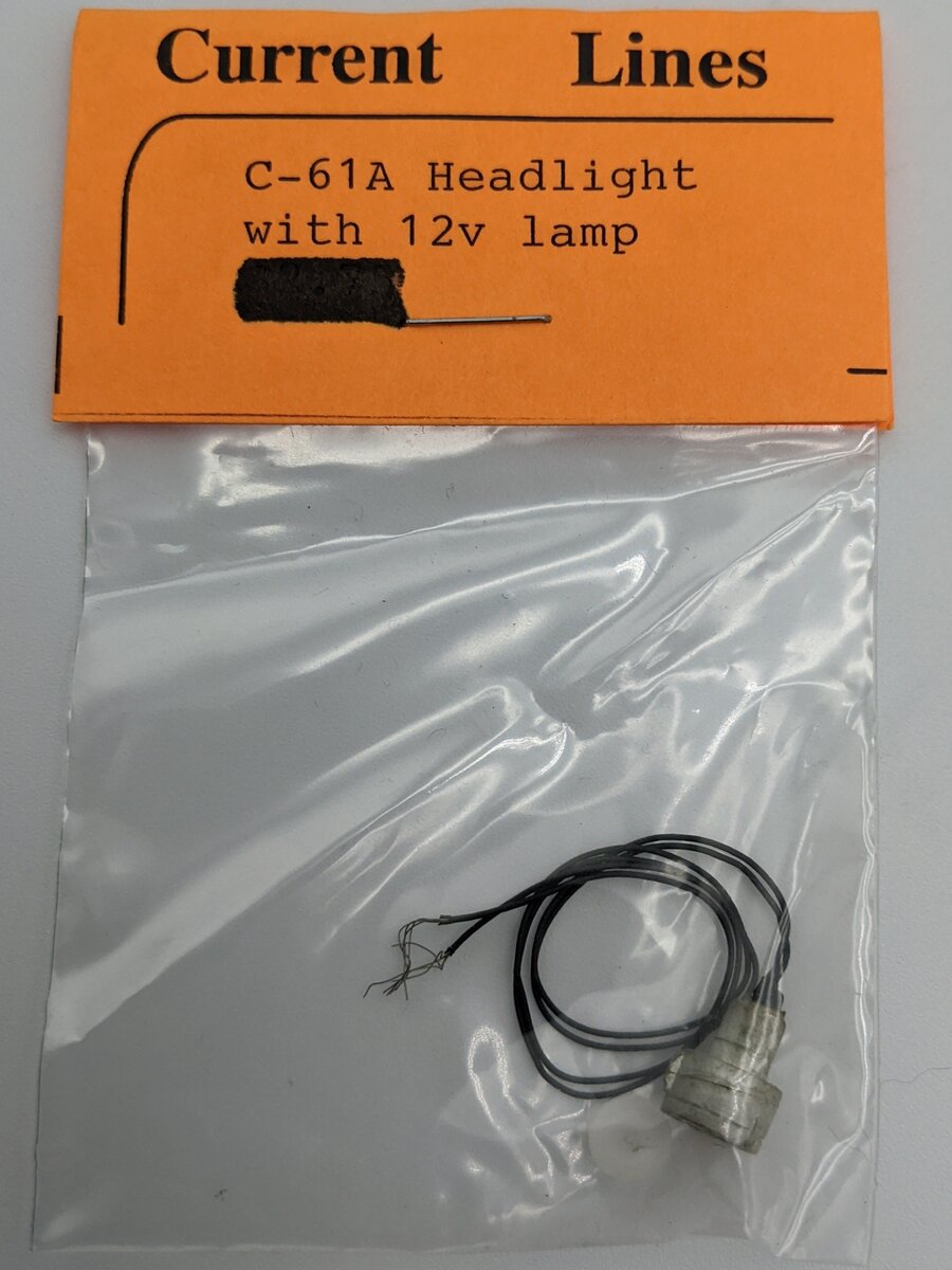 Current Lines C-61A Headlight With 12v Lamp