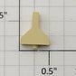 S-Helper 654-06-04 Flatcar Unpainted Plastic "Y" Chock