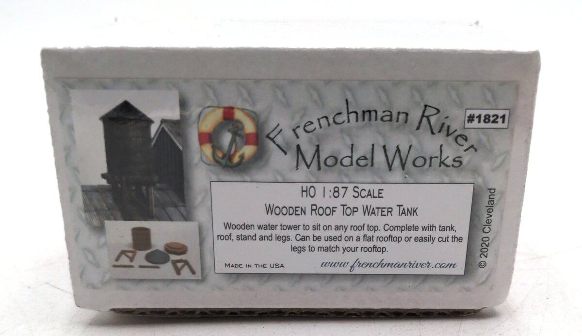 Frenchman River Modelworks 1821 HO Wooden Roof Top Water Tank