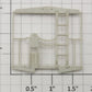 S-Helper 650-07-01 Unpainted Caboose End Railing