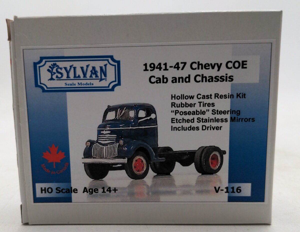 Sylvan Scale Models V-116 HO 1941-47 Chevy COE Cab and Chassis Resin Kit