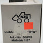 NZG 508/02 1:87 Liebherr L538 "THW" Wheel Loader
