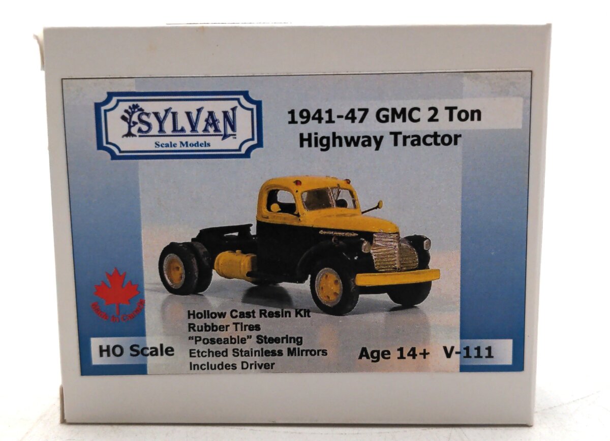 Sylvan Scale Models V-111 HO Scale 1941-47 GMC 2 Ton Highway Tractor