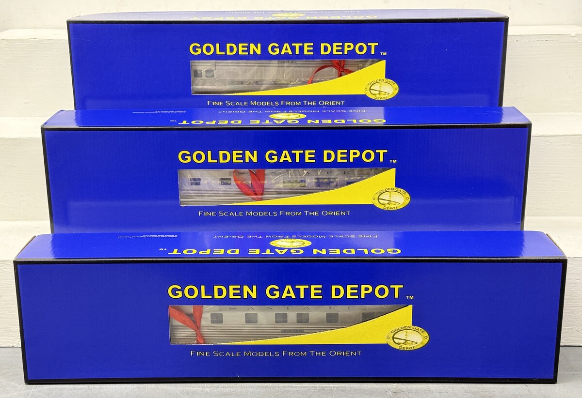 Golden Gate Depot Train O 1937 SFSC Super Chief 6-Car Passenger Set - 3-Rail