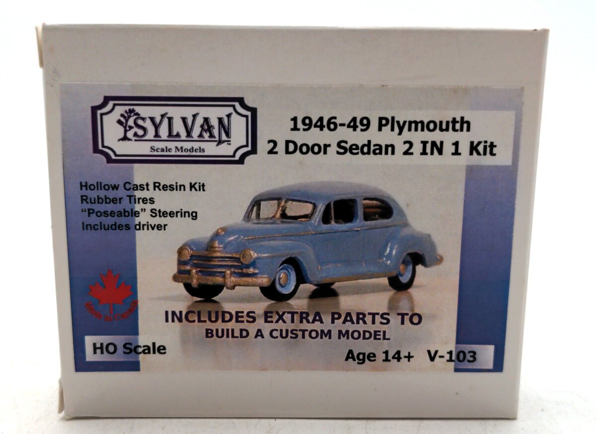 Sylvan Scale Models V-103 HO Scale 1946-49 Plymouth Two Door Sedan
