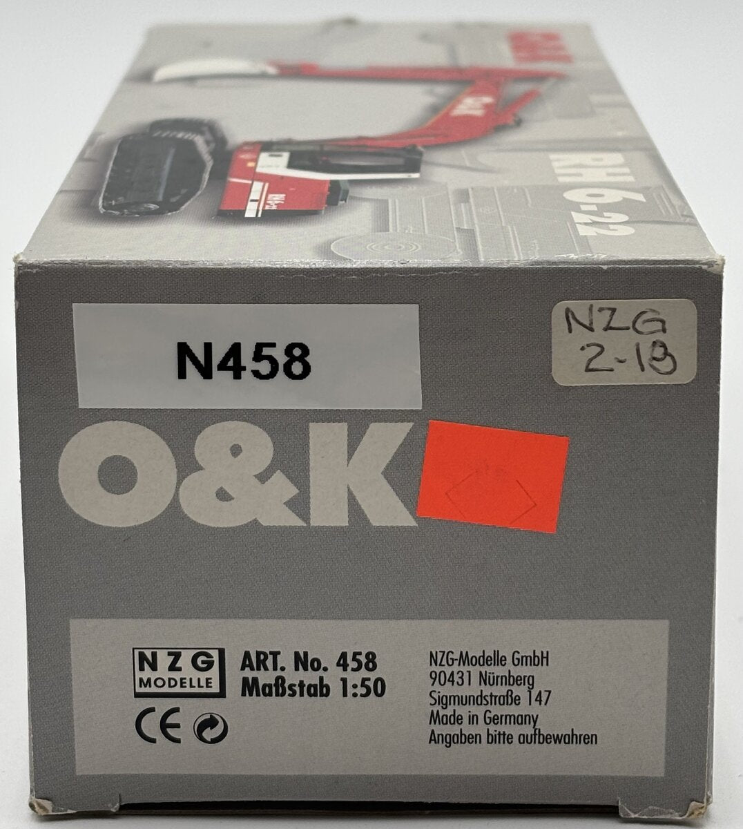 NZG 458 1:50 O&K RH 6-22 Track Excavator