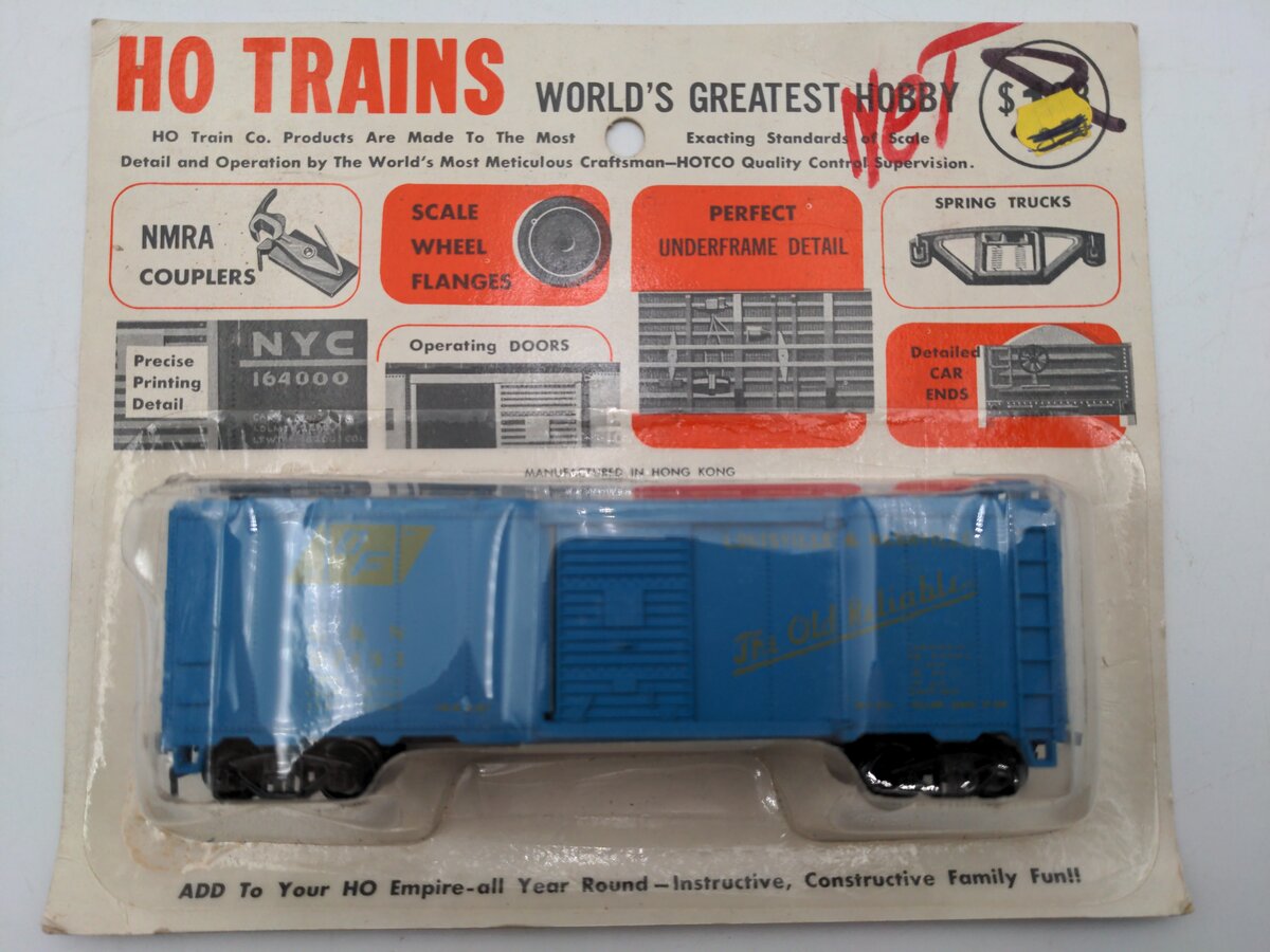 HO Trains 1002 HO Trains Box Car #97153 Louisville & Nashville