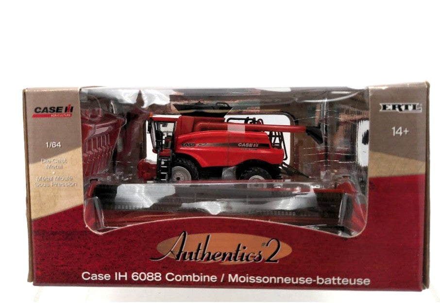 Ertl 14722 1:64 Scale Case IH 6088 Combine Authentics #2 Die-Cast
