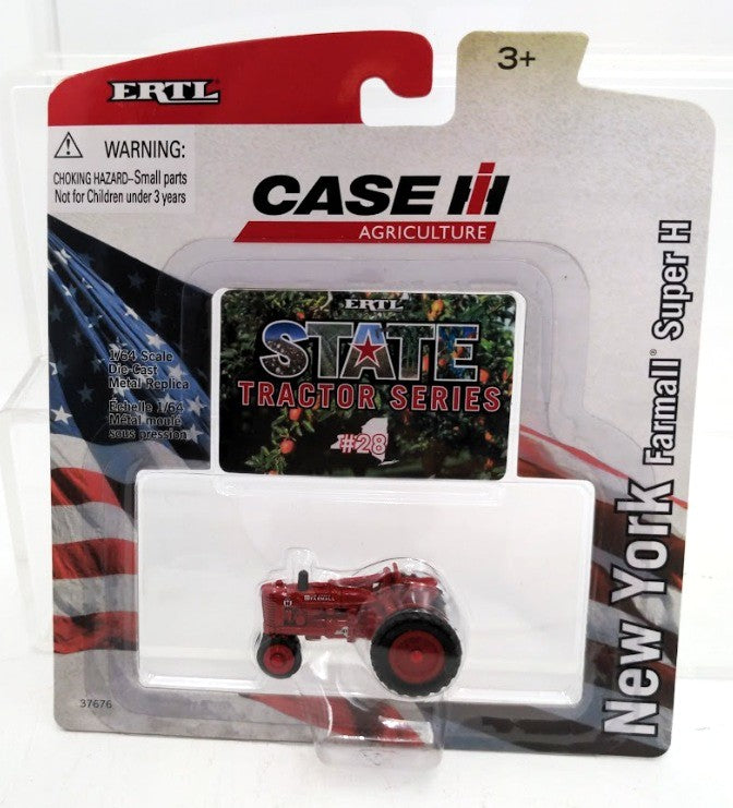 Ertl 37676 1:64 Scale HI New York Farmall Super H Metal Replica W/Collector Card