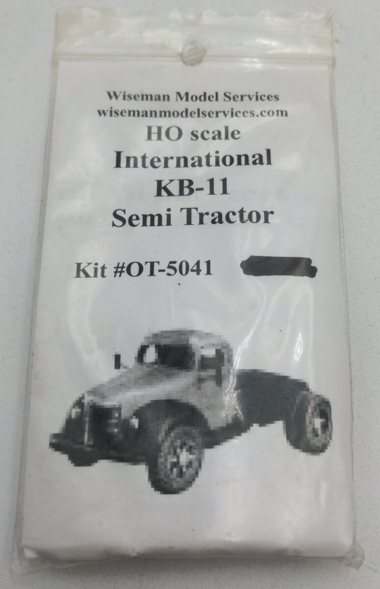 Wiseman Model Services OT-5041 HO Scale International KB-11 Semi Tractor Kit