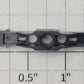 S-Helper 652-05-04 S Scale Black Plastic Freight Truck Bolster