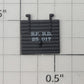 S-Helper 656-05-03-DG Dark Gray Plastic Ice Hatch "S.F. R.D. 25017"