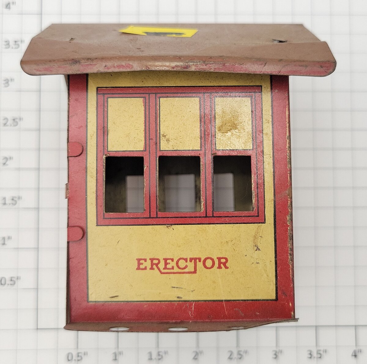 American Flyer 1947-925 Vintage Gilbert Erector Tin Shed House with Brown Roof