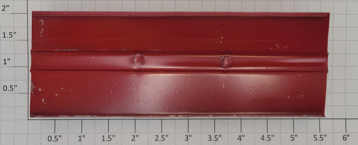 Ives 67-21 S Scale 60 Series Red/Gray Cupola Caboose Roof