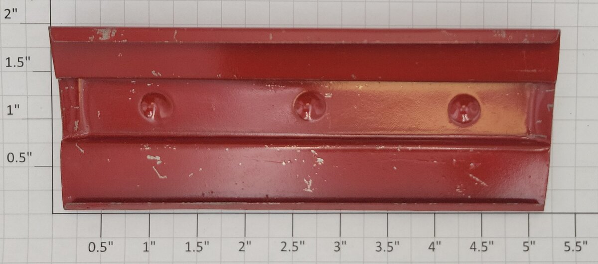 Ives 50-10 O Gauge Red 3 Button Tin Lithograph Passenger Car Roof #50,51,52