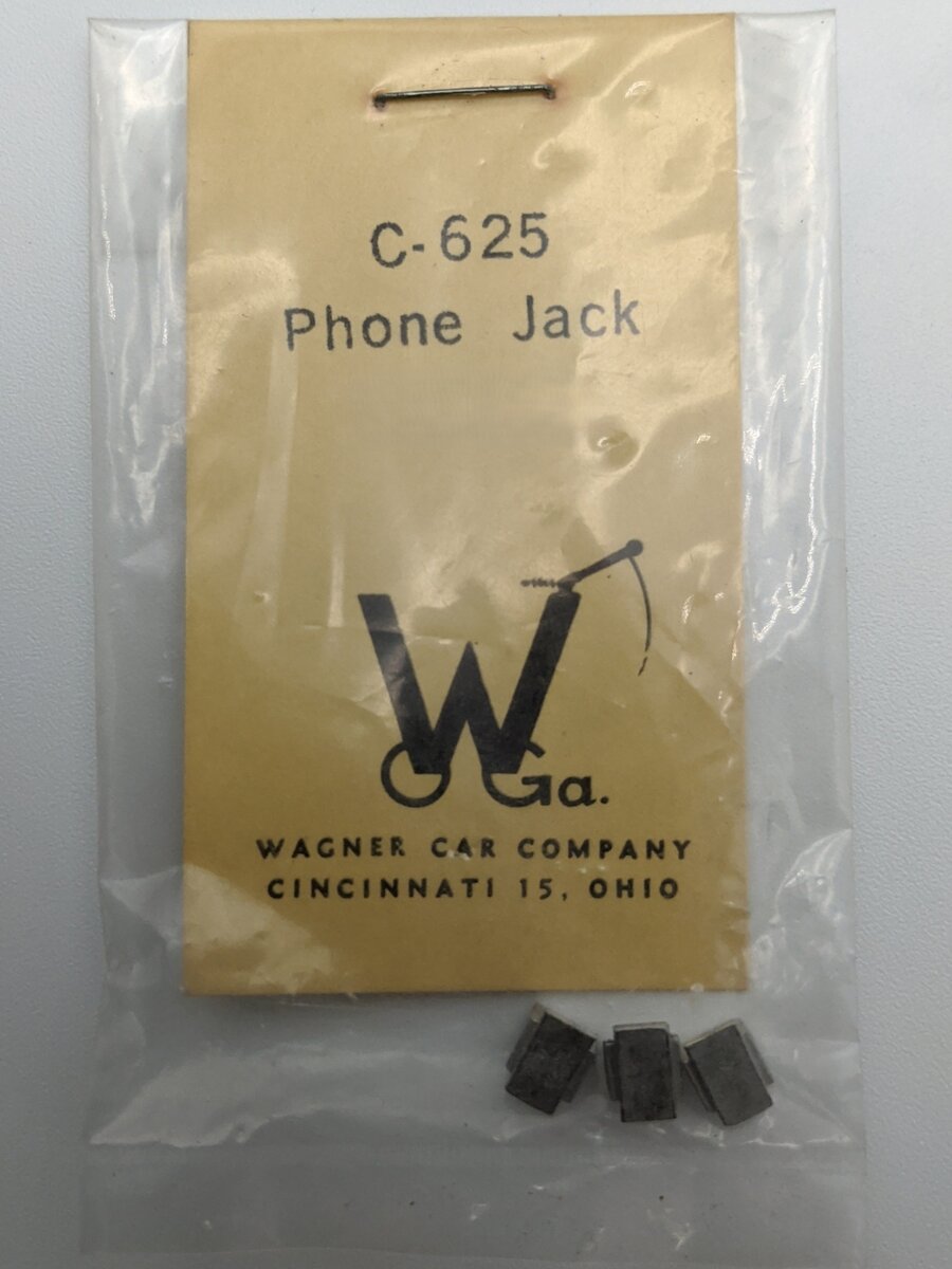 Wagner Car Co. C-625 Phone Jack (3-Pack)