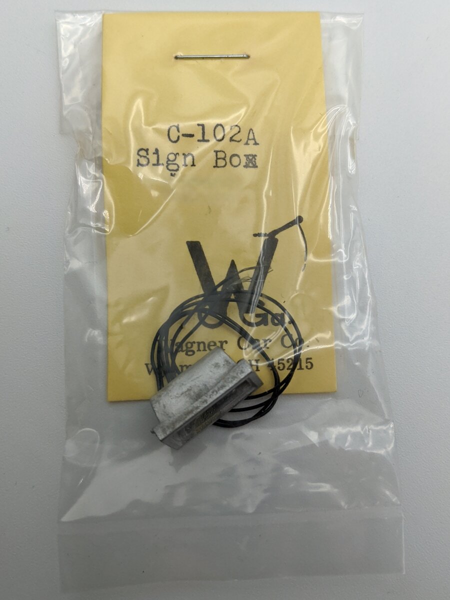 Wagner Car Co. C-102A Sign Box