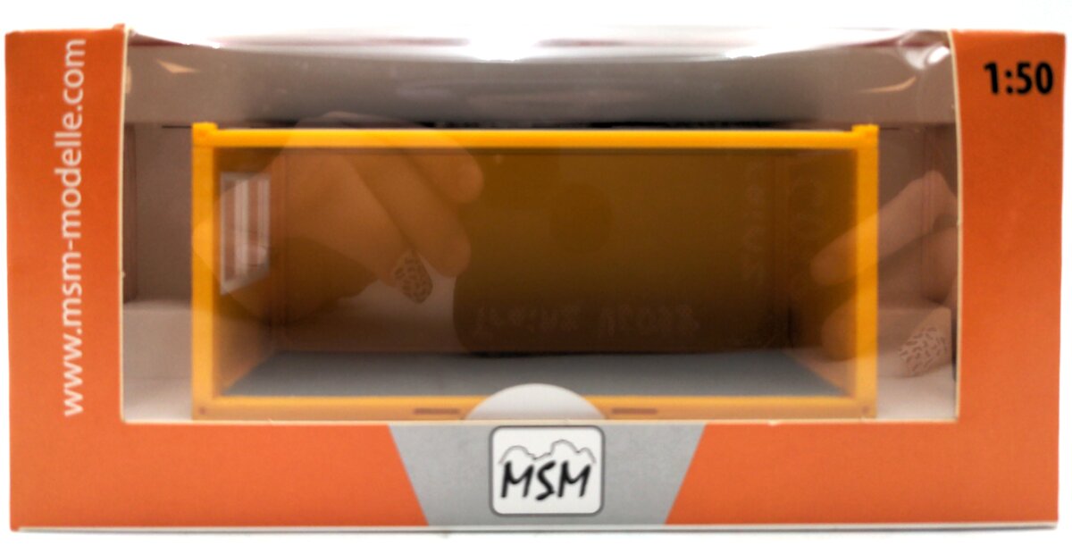 MSM MSM5507-01 1:50 Container Type G - Yellow