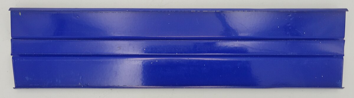 Ives 124-10 Blue Reefer Car Roof Plate w/ Lithographed Black & White Stripes