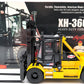 Weiss Brothers 033-Y 1:50 Taylor XH-360L Heavy Duty Forklift - Yellow