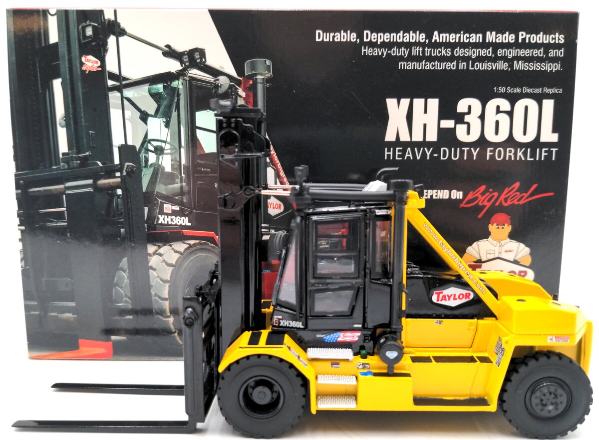Weiss Brothers 033-Y 1:50 Taylor XH-360L Heavy Duty Forklift - Yellow